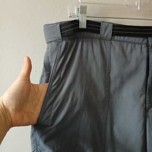 L.L Bean Men's Swimming Trunks Gray Shorts Size Large Pockets Belt Outdoor - Picture 7 of 16